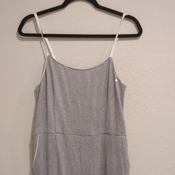 Anthropologie | Claudette Sequin Jumpsuit | Size 6 | Silver - Picture 4 of 14